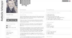 Desktop Screenshot of nathalie-leborgne.com